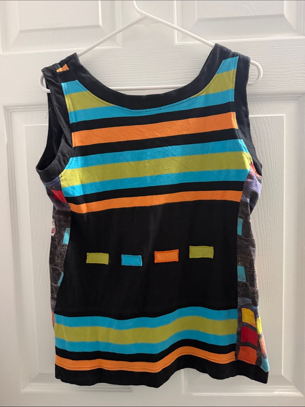 Adventures des Toiles Colorful Art Tank Top – Size 46 - Picture 4 of 4
